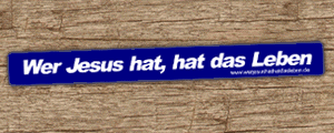 Langer Aufkleber (deutsch)