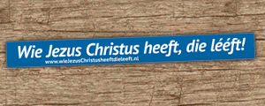 Langer Aufkleber (niederländisch)